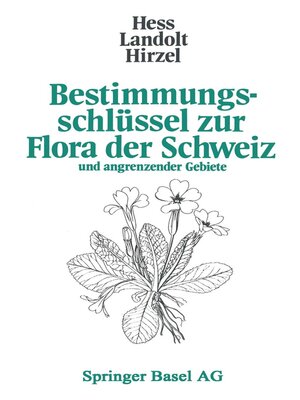 cover image of Bestimmungsschlüssel zur Flora der Schweiz